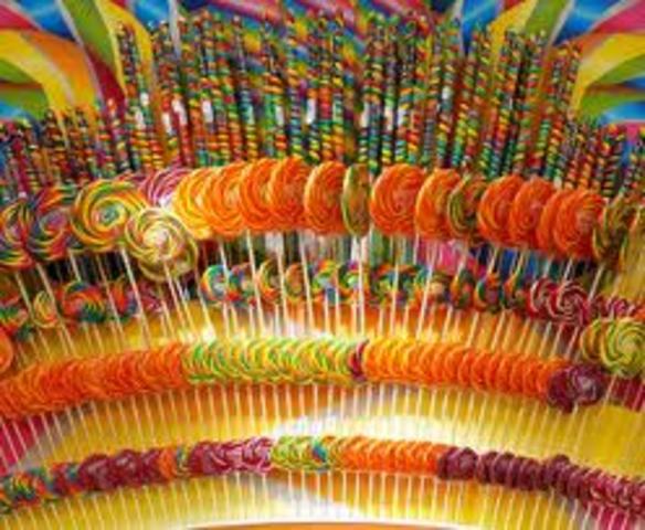 The kids find treats in the tree