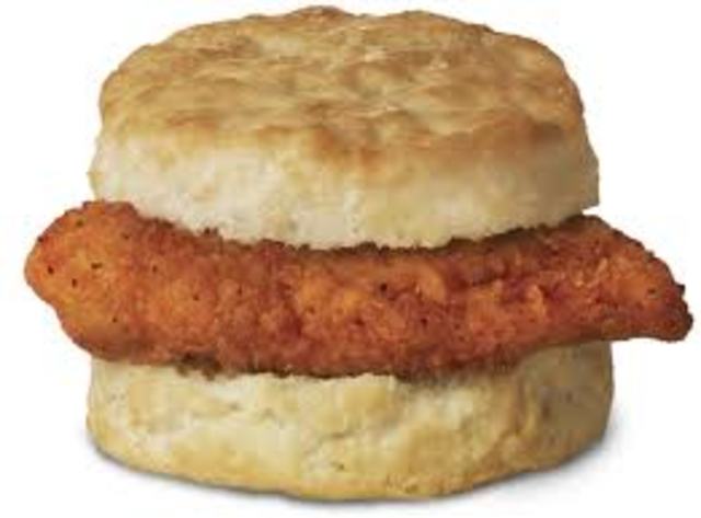 Introduces the Spicy Chicken Biscuit and multigrain Oatmeal for breakfast