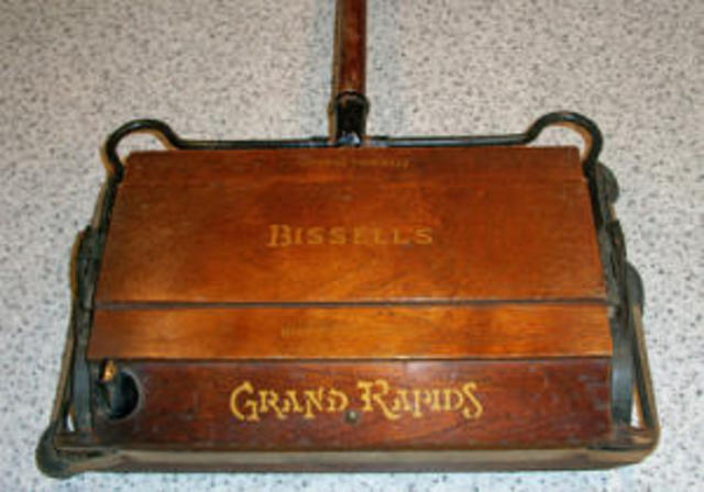 1st carpet sweeper patented