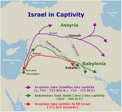 Assyrians take over - 722 BC