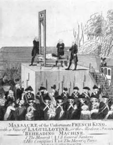 King Louis XVI executed : The reign of terror begins (1793)