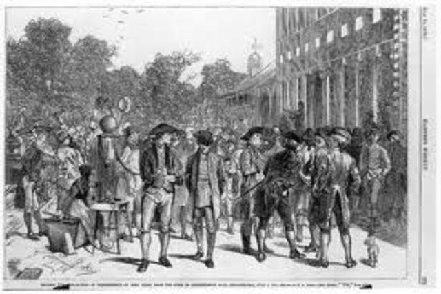 American colonies declare independence