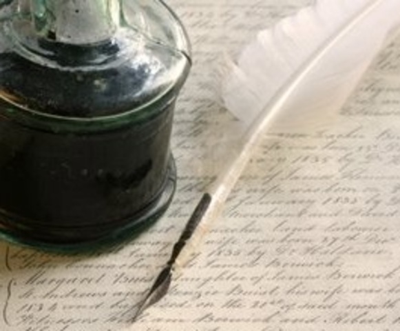 Received letter from his mother telling him of his father's death