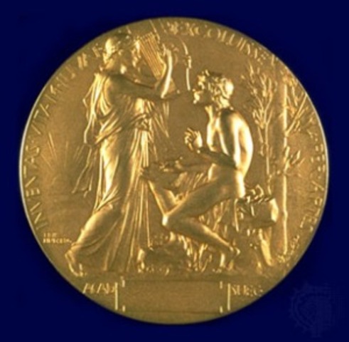 Rudyard Kipling awarded the Nobel Prize in Literature
