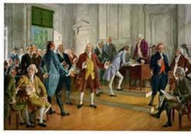 Declaration of Independence signed