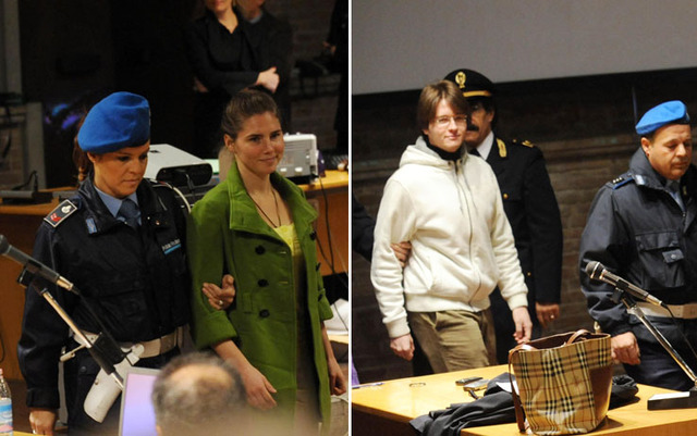 Amanda e Raffaele condannati in primo grado