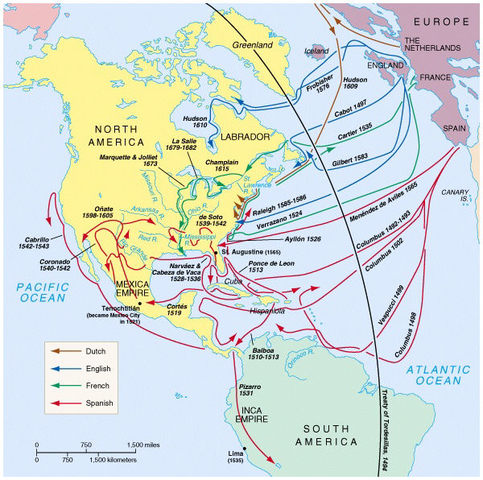 Spain and Portugal sign the treaty of Todesillas