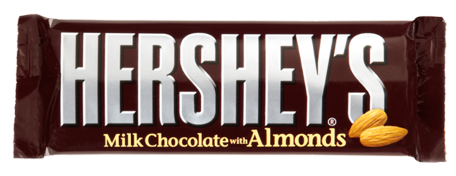 Primera barra de chocolate Hershey's con almendras