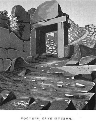 William Gell in Mycenae in the early 19th century