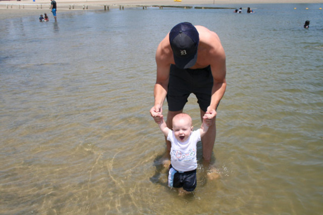 Nadé por primera vez.