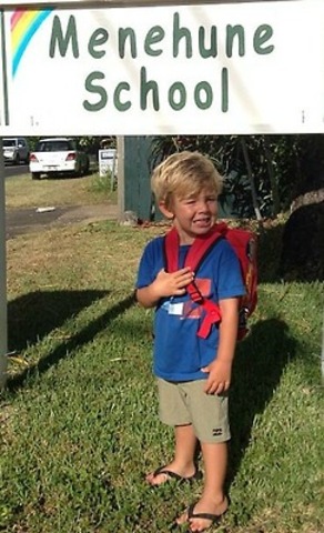 Empecé la escuela por primera vez.