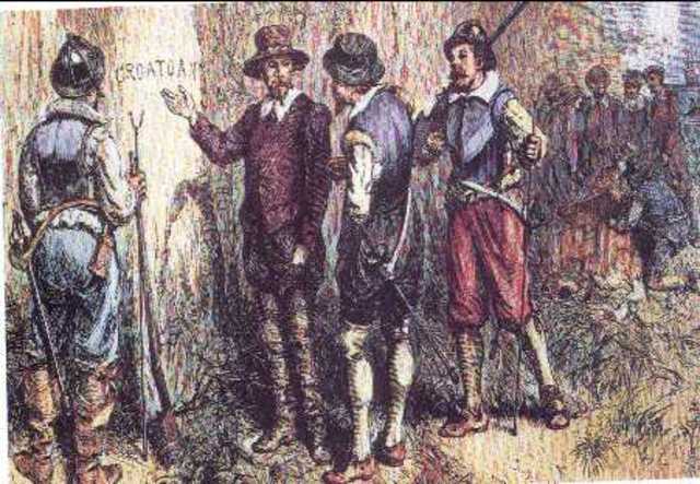 Roanoke, the Englishes' first atempt at colonization of the Americas was founded.