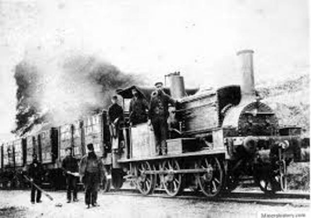 First steam train