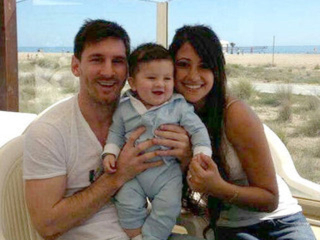 El fill i la dona del Messi