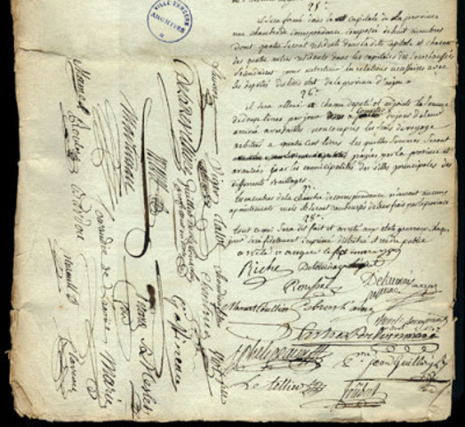 Amonestaciones del Parlamento de París