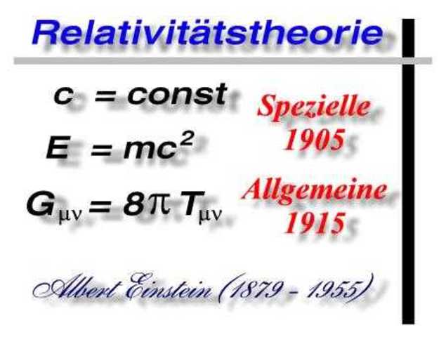Allg. Relativitätstheorie