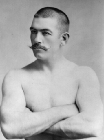 John L. Sullivan popularizes boxing