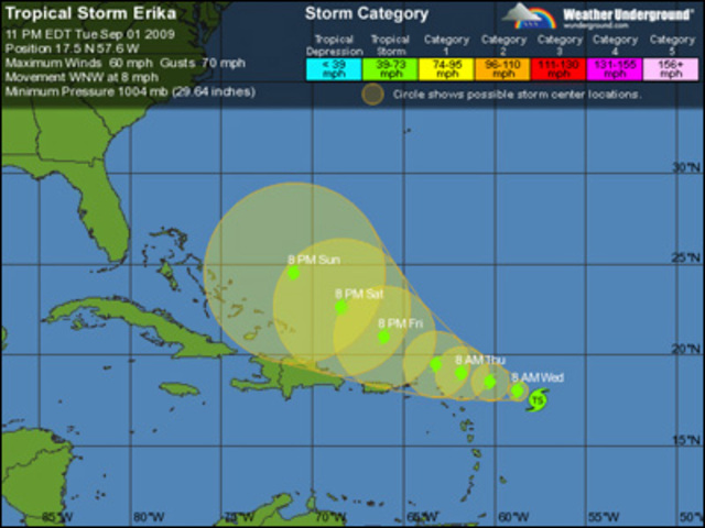 Tropical Storm Erika