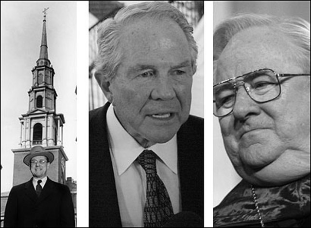 Jerry Falwell and Pat Robertson blame LGBT people, pagans, feminists and abortion providers for 9/11