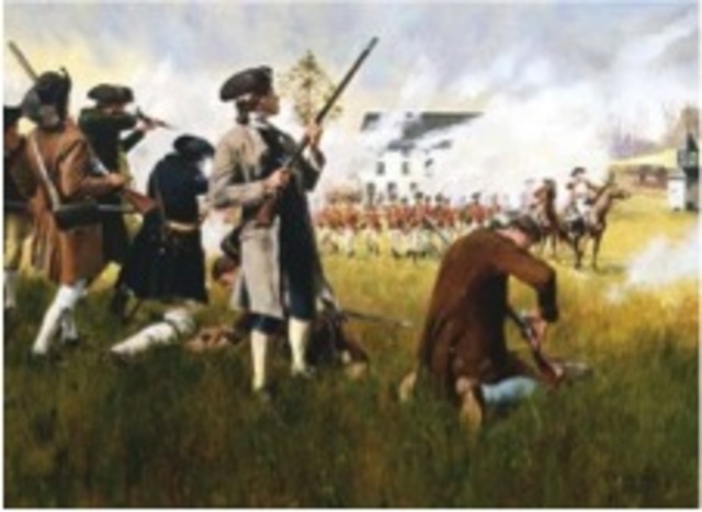 The Battle at Lexington and Concord