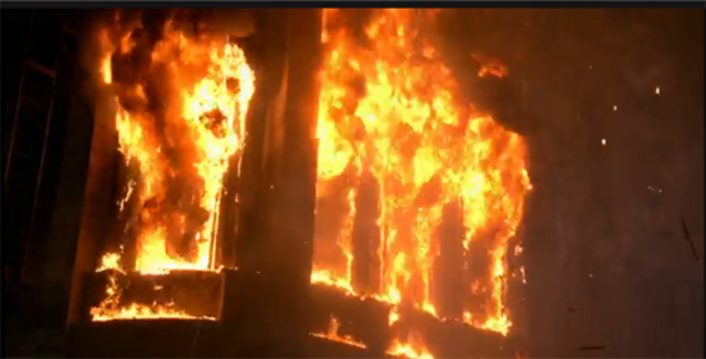 Beckett's apartment explodes