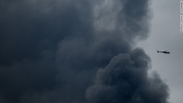 Russian explosion; Black choppers Castle away