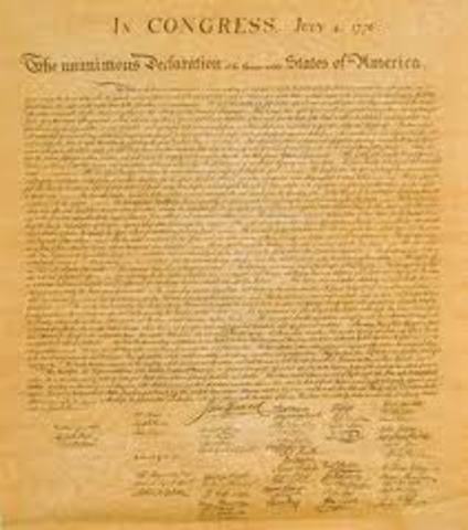 Declaration of Independence adopted