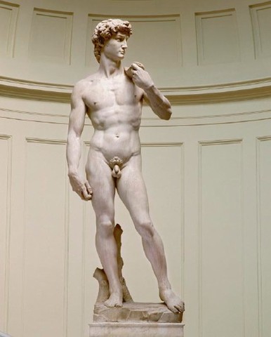 Michelangelo Sculpts David