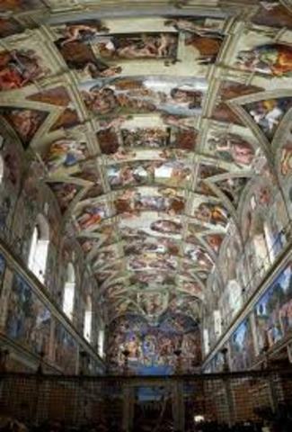 Michelangelo's painting of the sistine chapel