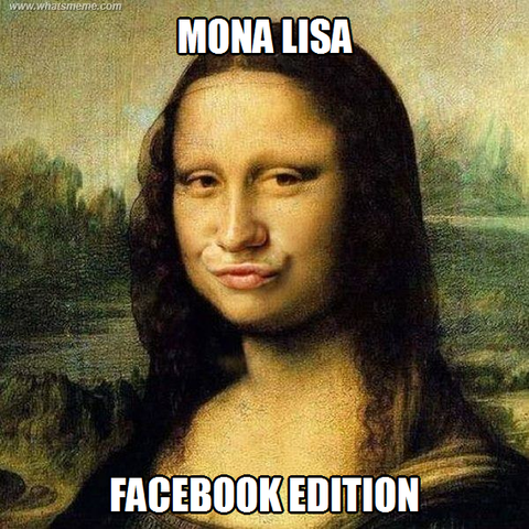 da Vinci paints Mona Lisa