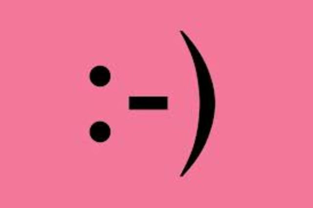 The first emoticon :-)