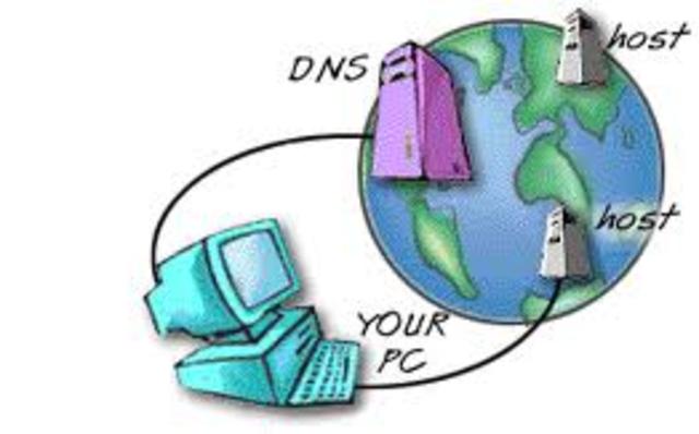 The domain name system was created