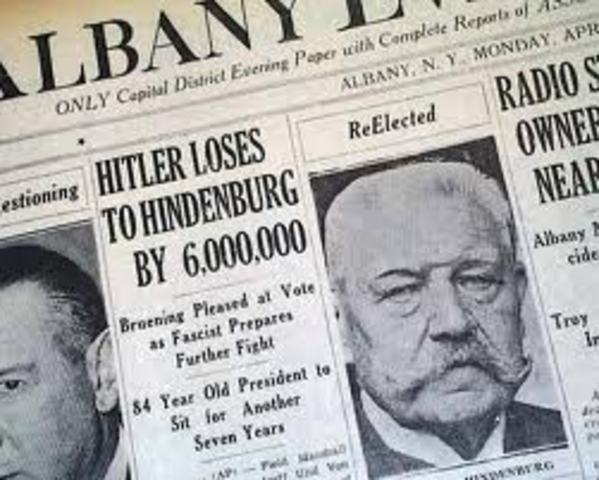 Hitler Loses Election