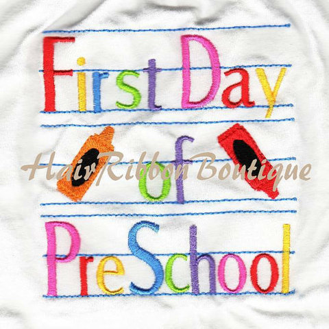 First day at pre-k