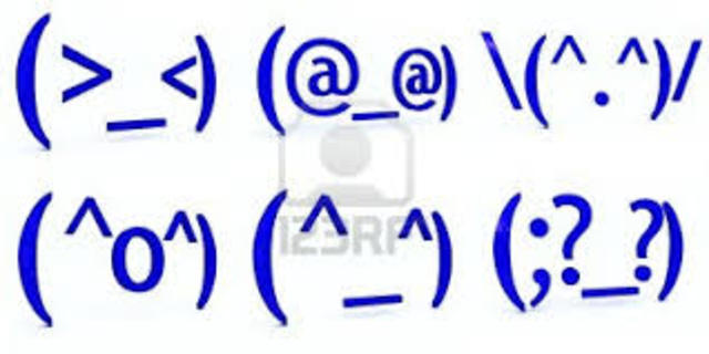 The first emoticon :-)