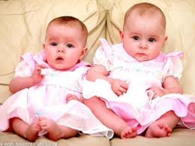 twin cuz were born