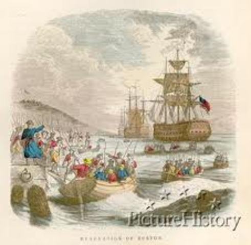 The British evacuate Boston
