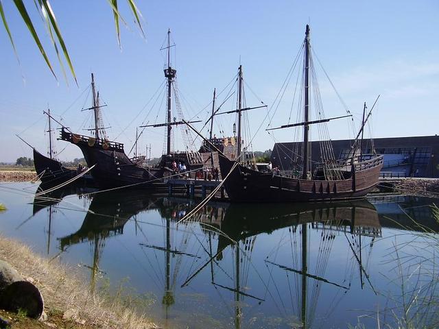 Colón sale de Palos de la Frontera