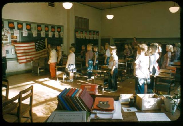 Holmes County Durant School District 2nd Grade classroom, Mississippi 1955