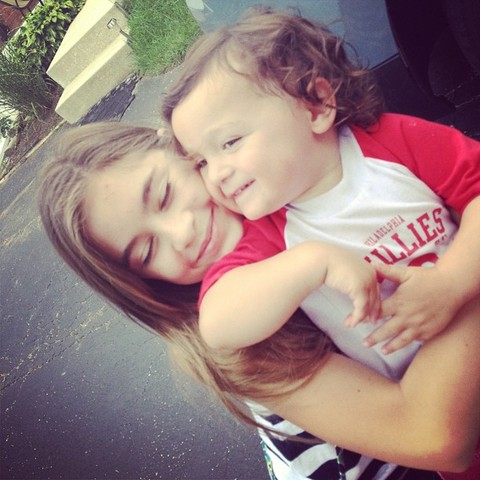 My first second cousin was born