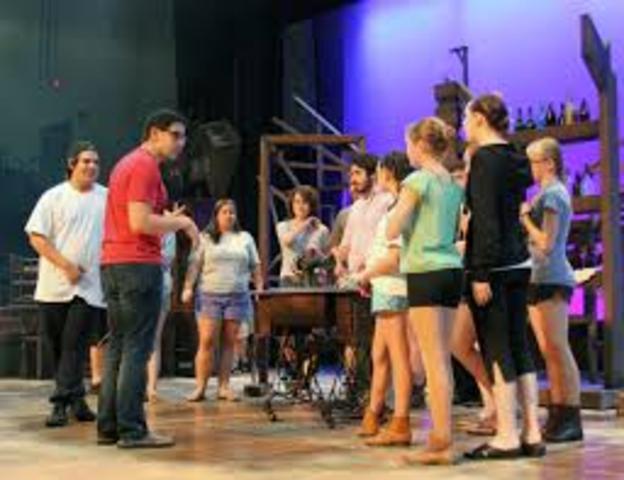 Opening night of my frst summer stage show