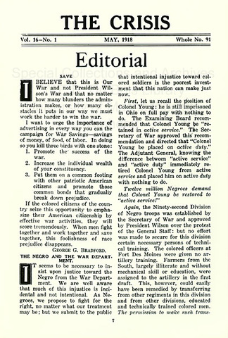 "The Crisis" published