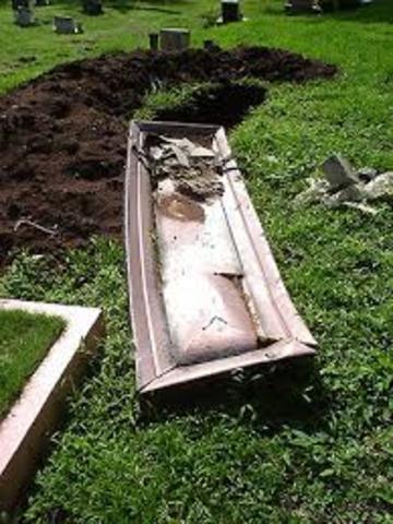 Daryl's body is dug up