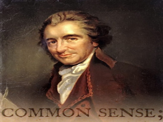 thomas paines "common sence" published