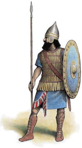 Defeated by Assyrians