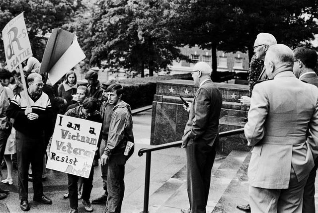 Veterans Stage Anti-War Rally
