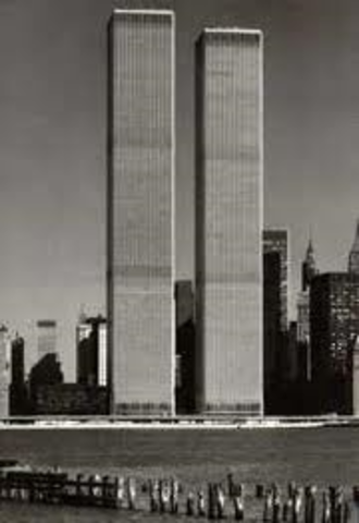 the twin towers are built