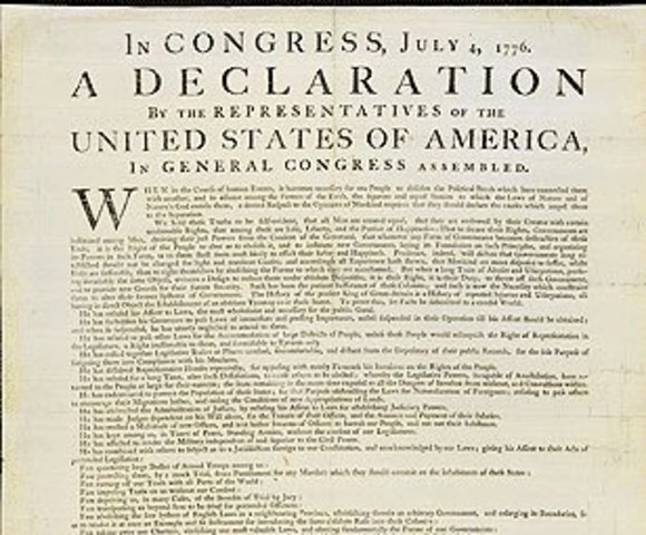 Congress Adopts the Declaration of Independence