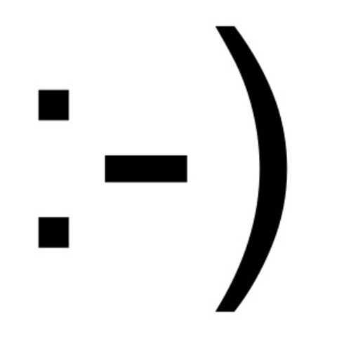 The first emoticon :-)