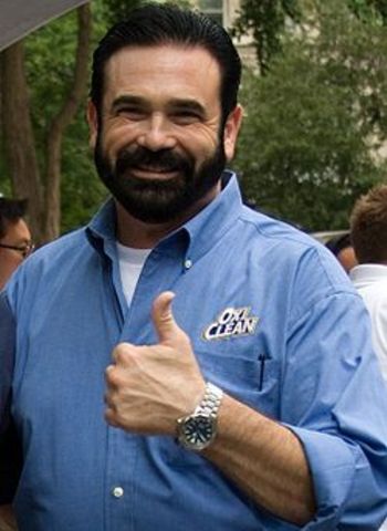 Billy Mays is seen on television for the first time